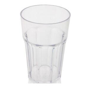 Bora Plastik Kırılmaz Bardak, Oluklu, Küçük, San, 525 ml