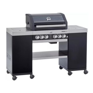 Rösle Videro G4-S2 Ada Barbekü İstasyonu, Gazlı, Siyah